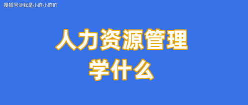 人力资源管理自考科目表